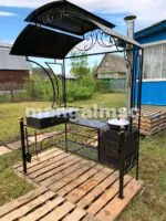 мангал с крышей очаг new