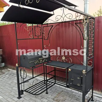 мангал с крышей пампир bbq