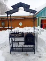 мангал с крышей имение