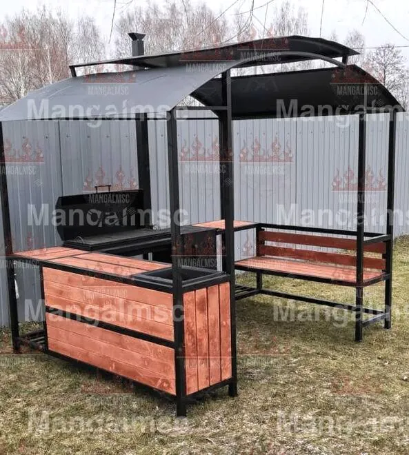 беседка с мангалом в Москве