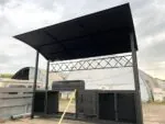 мангал с крышей в стиле лофт