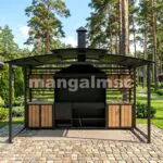Беседка с мангалом Эмбер летняя кухня под ключ от производителя